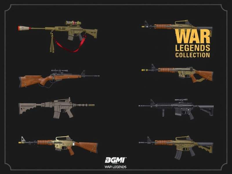 BGMI War Legends Weapons Collection